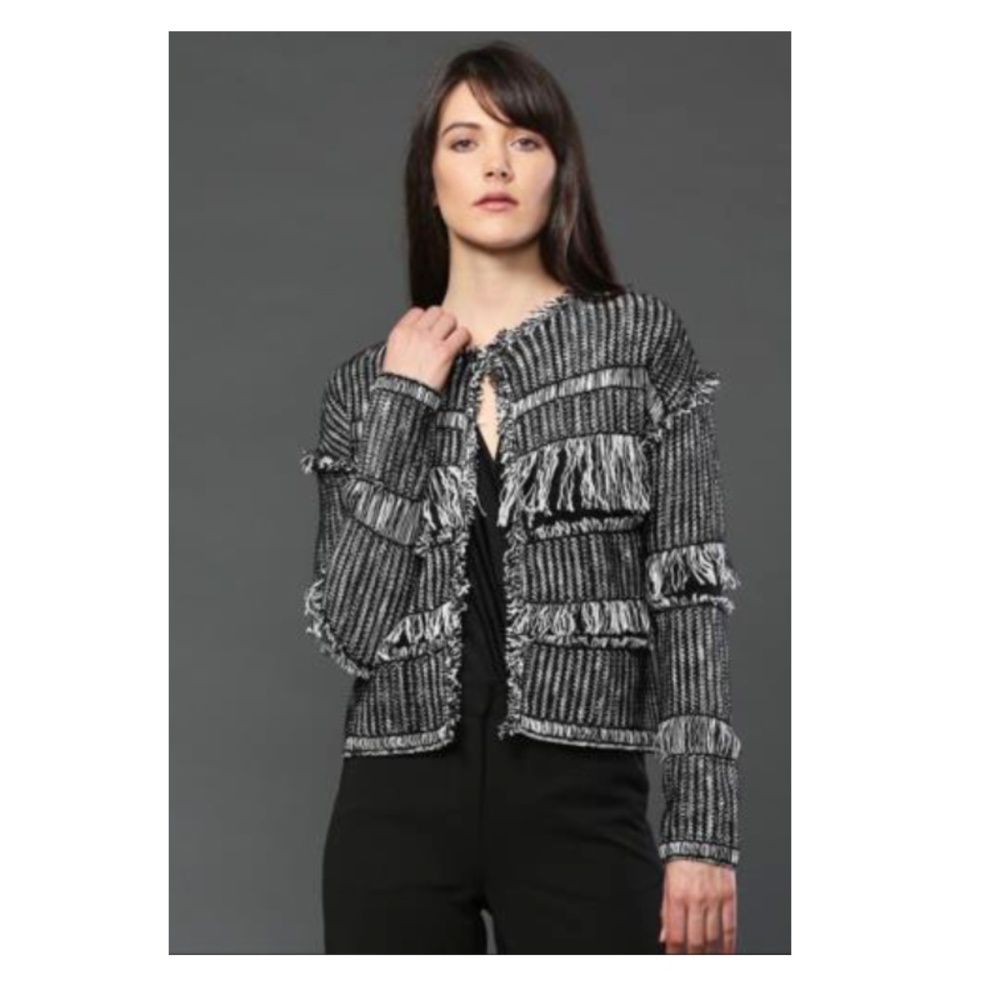 Fringe Cardigan Jacket By Fate